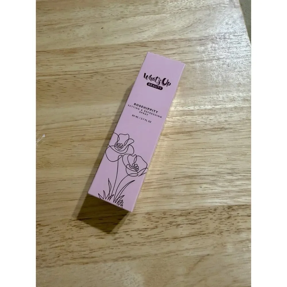 NEW! What's Up Beauty Rosehippity Dewy Setting & Refreshing Spray Vegan 2.7 oz